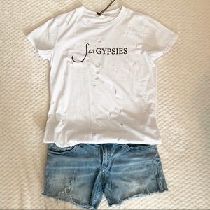 Sea Gypsies Distressed White T-Shirt